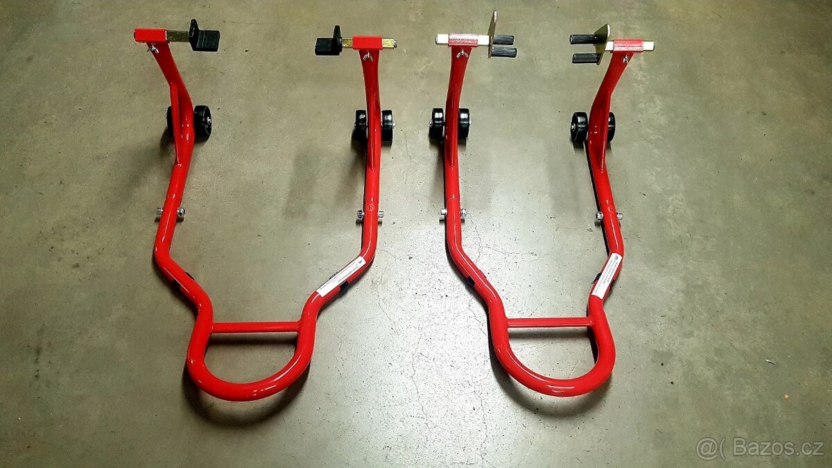 Moto stojany – sada přední + zadní / 2 kusy - 3