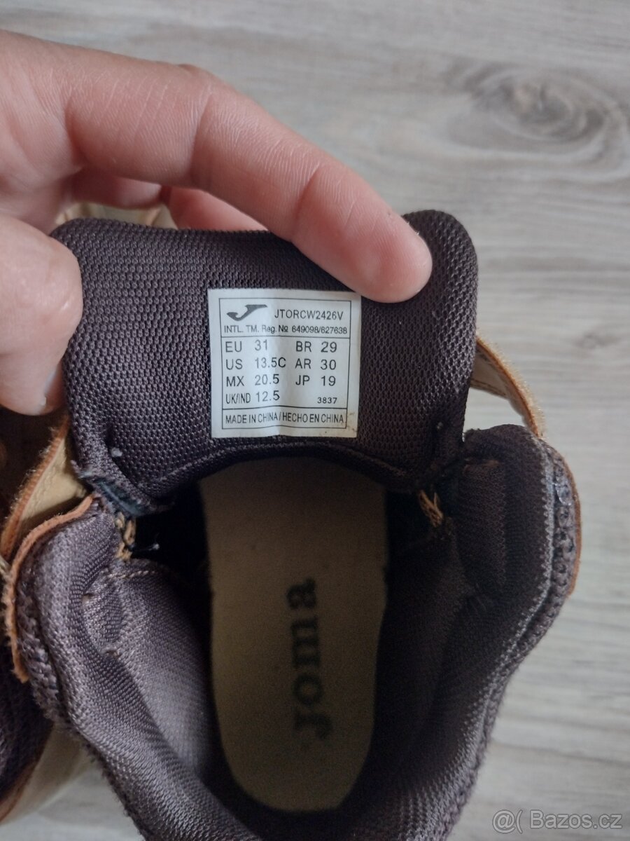 Kotníková obuv na suchý zip, velikost 31 - 3