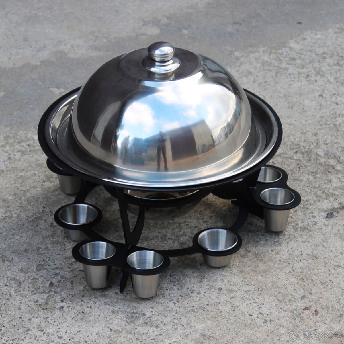 Nerezový SADŽ s ohřevem, sosečkami a panáky - 3