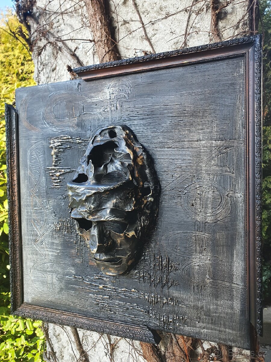 Plastika - obraz Dvě tváře - Zoda Mikalazoda. - 3