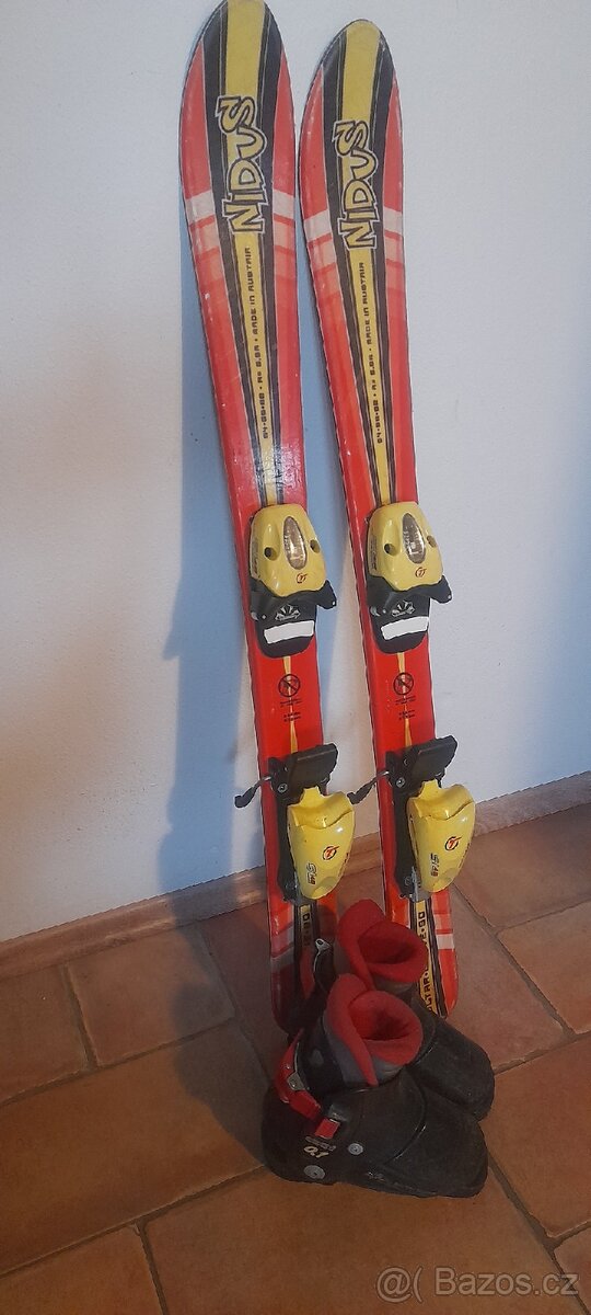 Dětské lyže +lyžáky - 3