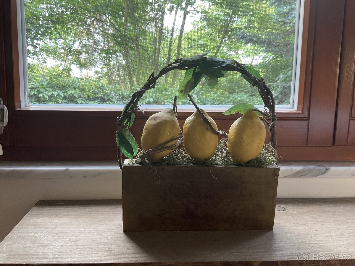 KOŠÍK NA CITRONY JAKO DEKORACE - 3