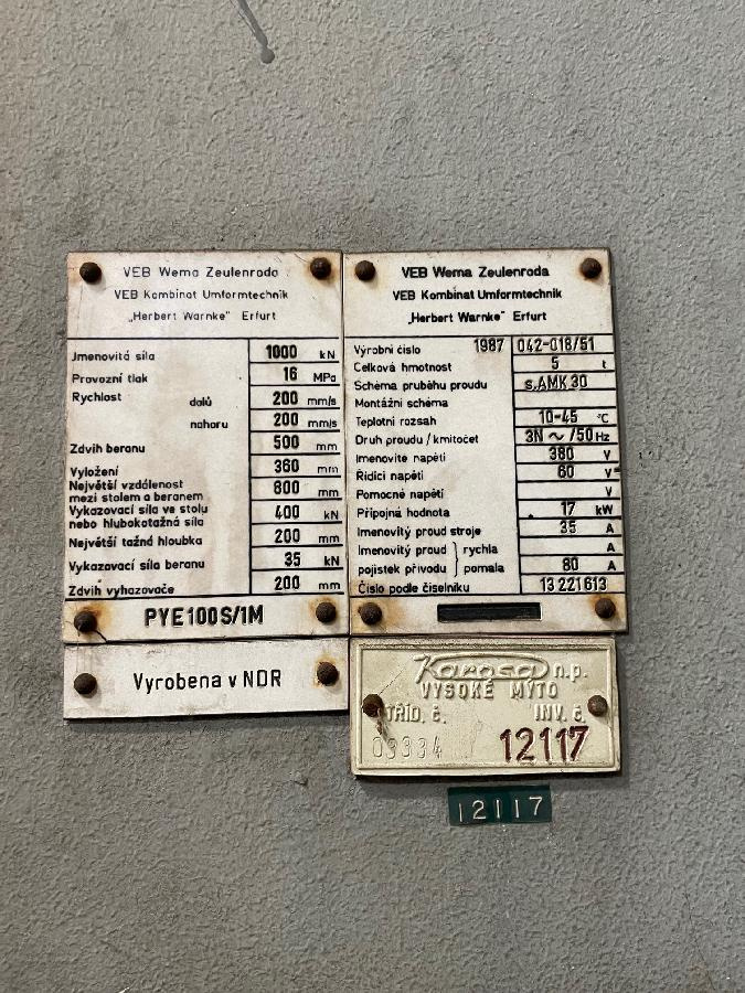 Lisy - hydraulické PYE 100 S/1M - 3