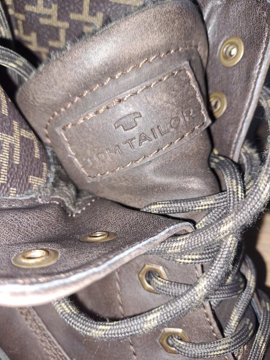 Zimní kožené boty TOM Tailor - 3