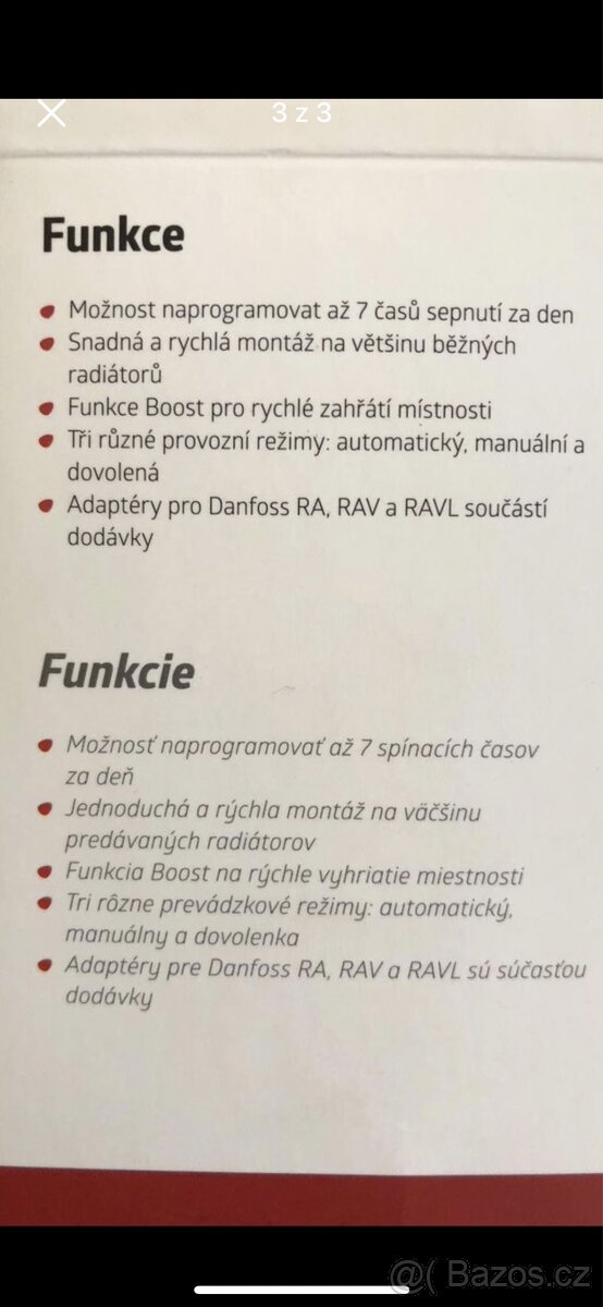 Termostat radiátorový - 3