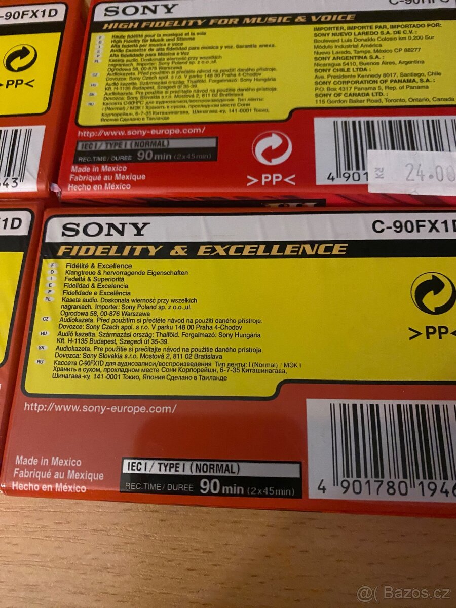 Kazety SONY - 3