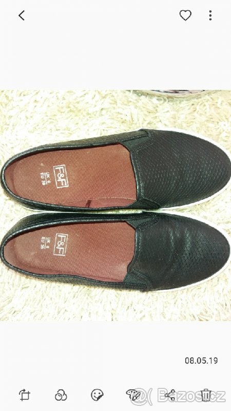 Černo bílé botky vel.39 - 3