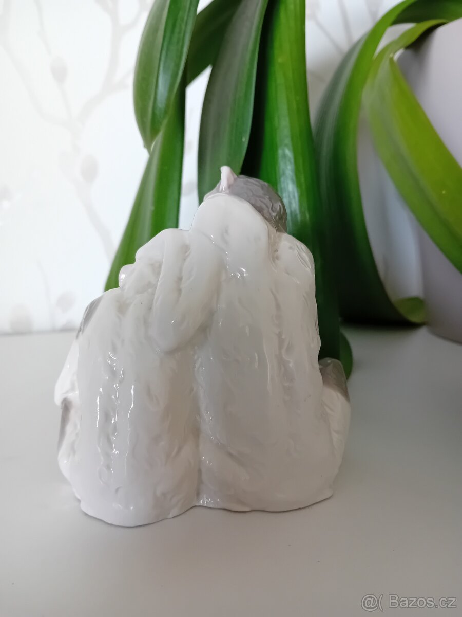 Soška porcelán dvě opice - 3