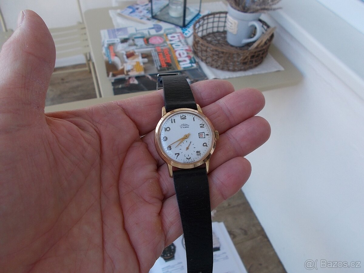 rare typ zlacene prachutesne pouzdro hodinky prim rok 1965 - 3