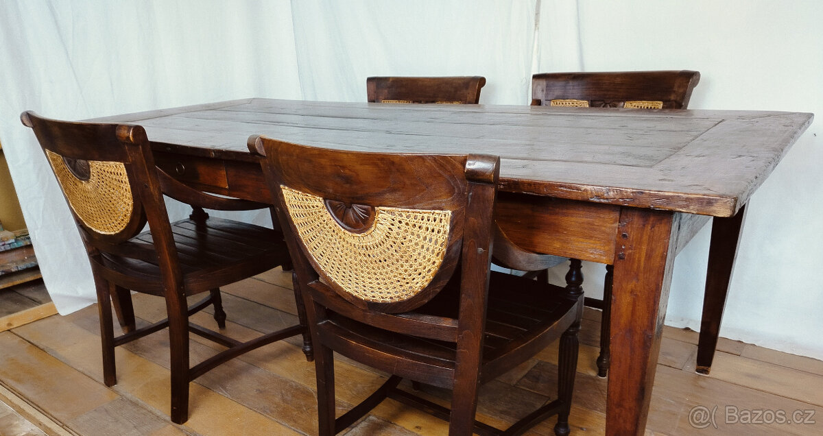 Jídelní stůl rustikální TEAK - 3