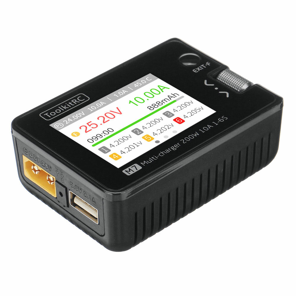 Nabíječka ToolkitRC M7 s balancérem Nová Doprava ZDARMA - 3