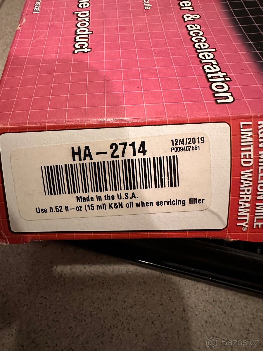 Vzduchový filtr pro motocykly Honda K&N HA-2714 - 3