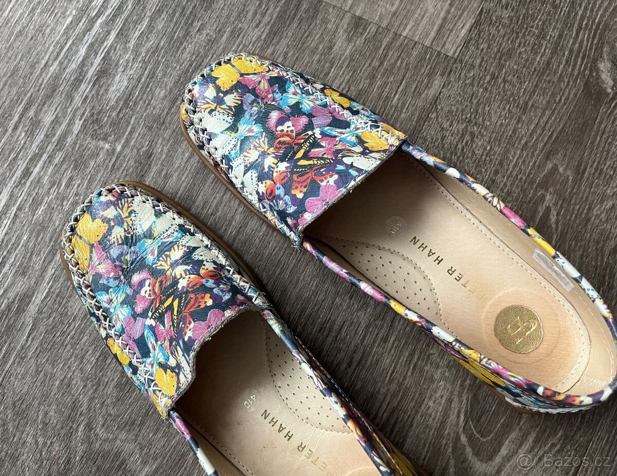 Kožené mokasíny, vel. 41 - 3