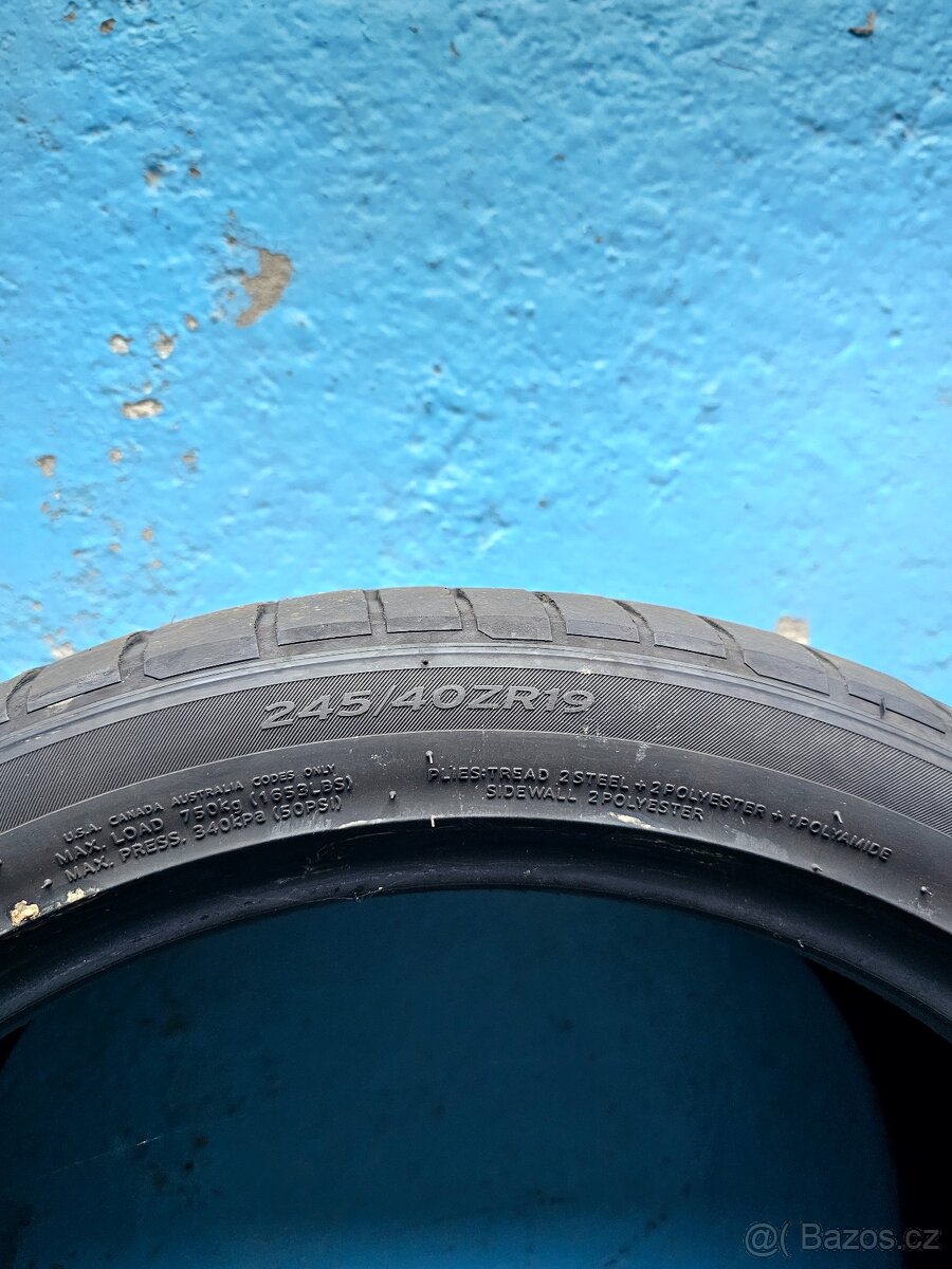 Hankook ventus s1 evo3 245/40 R19 2ks za 1000,- - 3