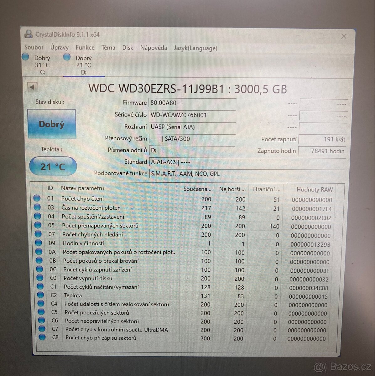 Prodam externi disk 3TB - 3