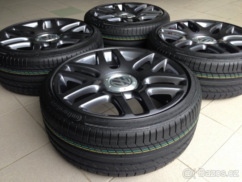 ALU SADA: (5x112) VW Helios 8,5JxR19 ET45 vč. pneu 225/35R19 - 3