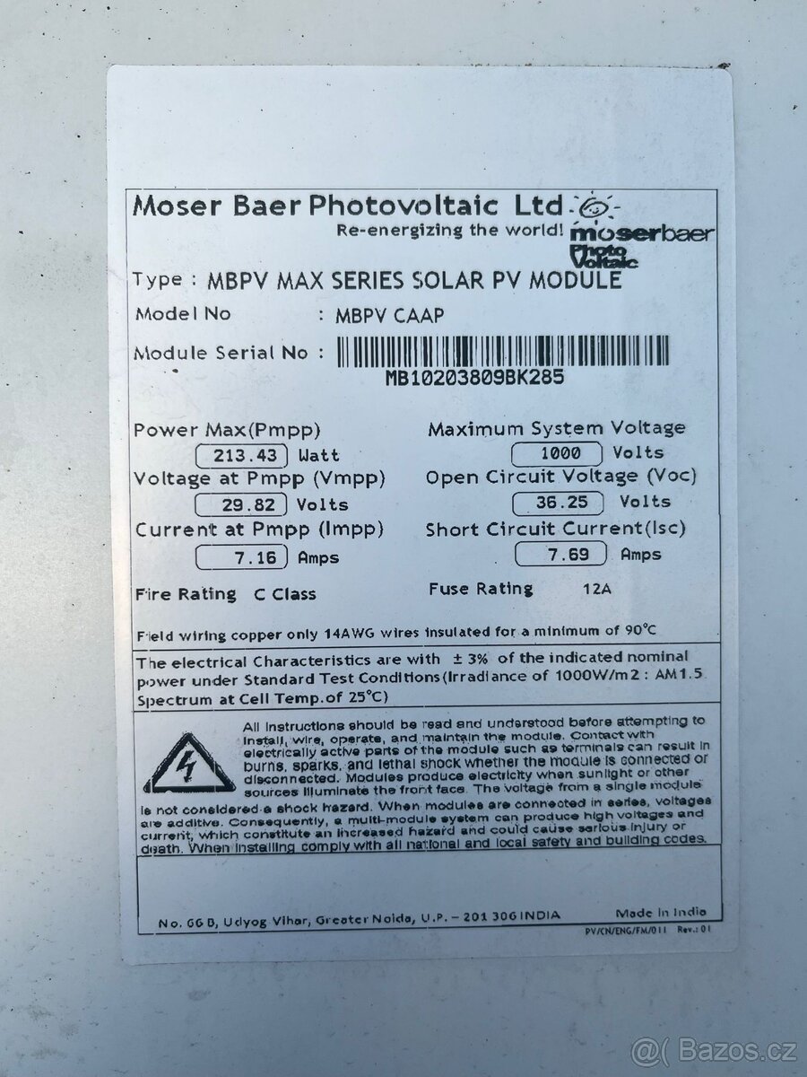 Prodám fotovoltaické solární panely - 3