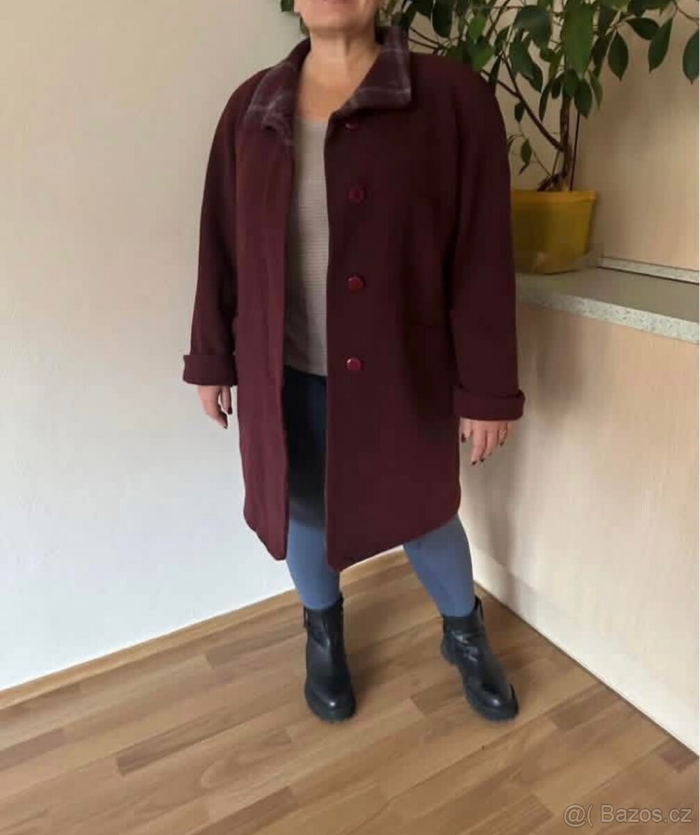 Kabát vlněný s kašmírem 46/48 - 3
