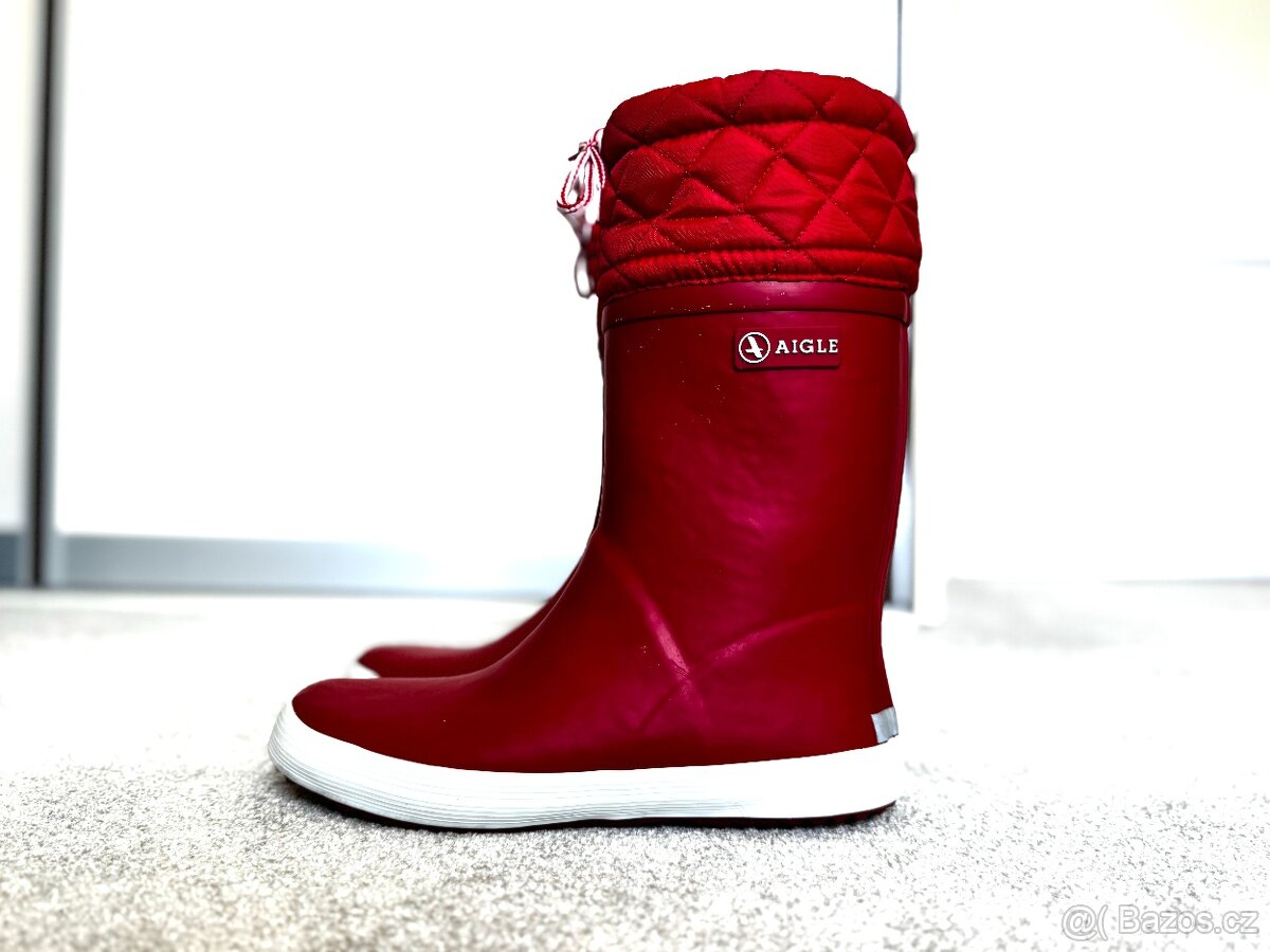Zateplené dětské holínky gumáky Aigle Giboulee 2 v. 35 - 3