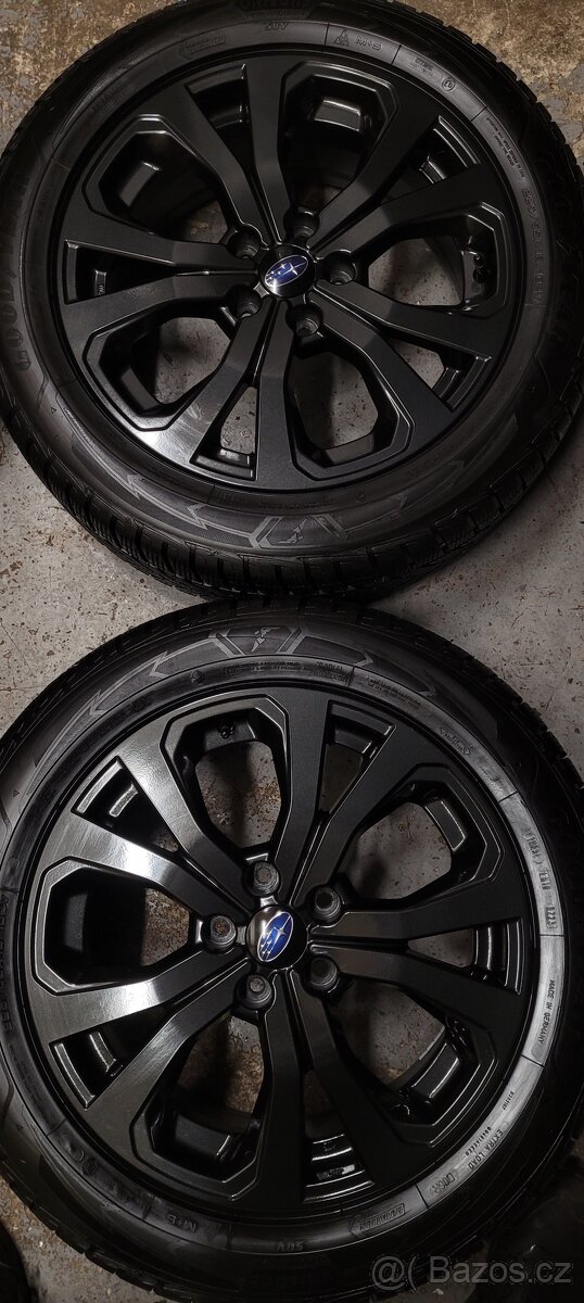 Subaru Forester,alu 18',černé,5x114,3, zimní pneu - 3