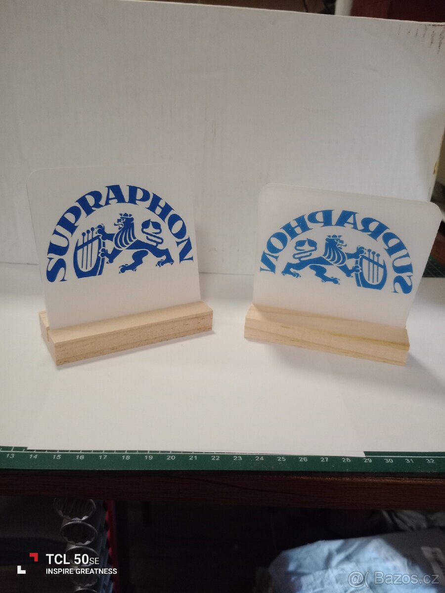 Reklamní image stojánek do vitríny logo ,,Supraphon" - 3
