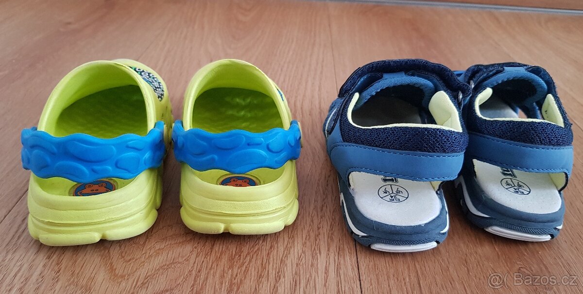 Nové dětské sandále a málo nošené Coqui nazouváky vel 24 - 3