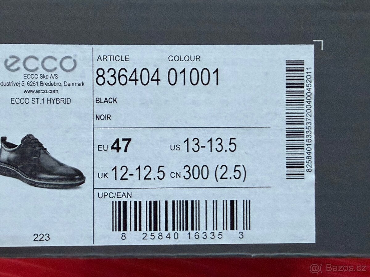 Pánské nové kožené boty Ecco vel.47 - 3