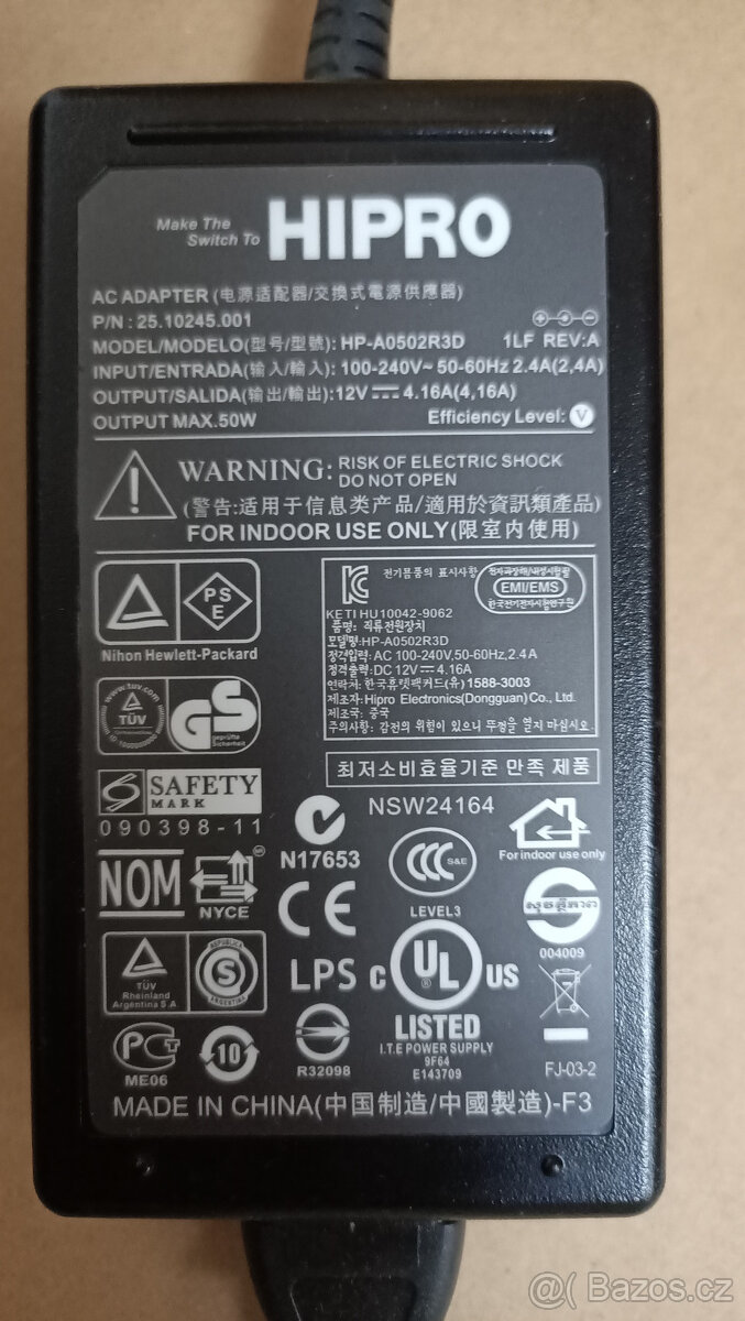 AC Adapter HIPRO 12V 4,16A - 3