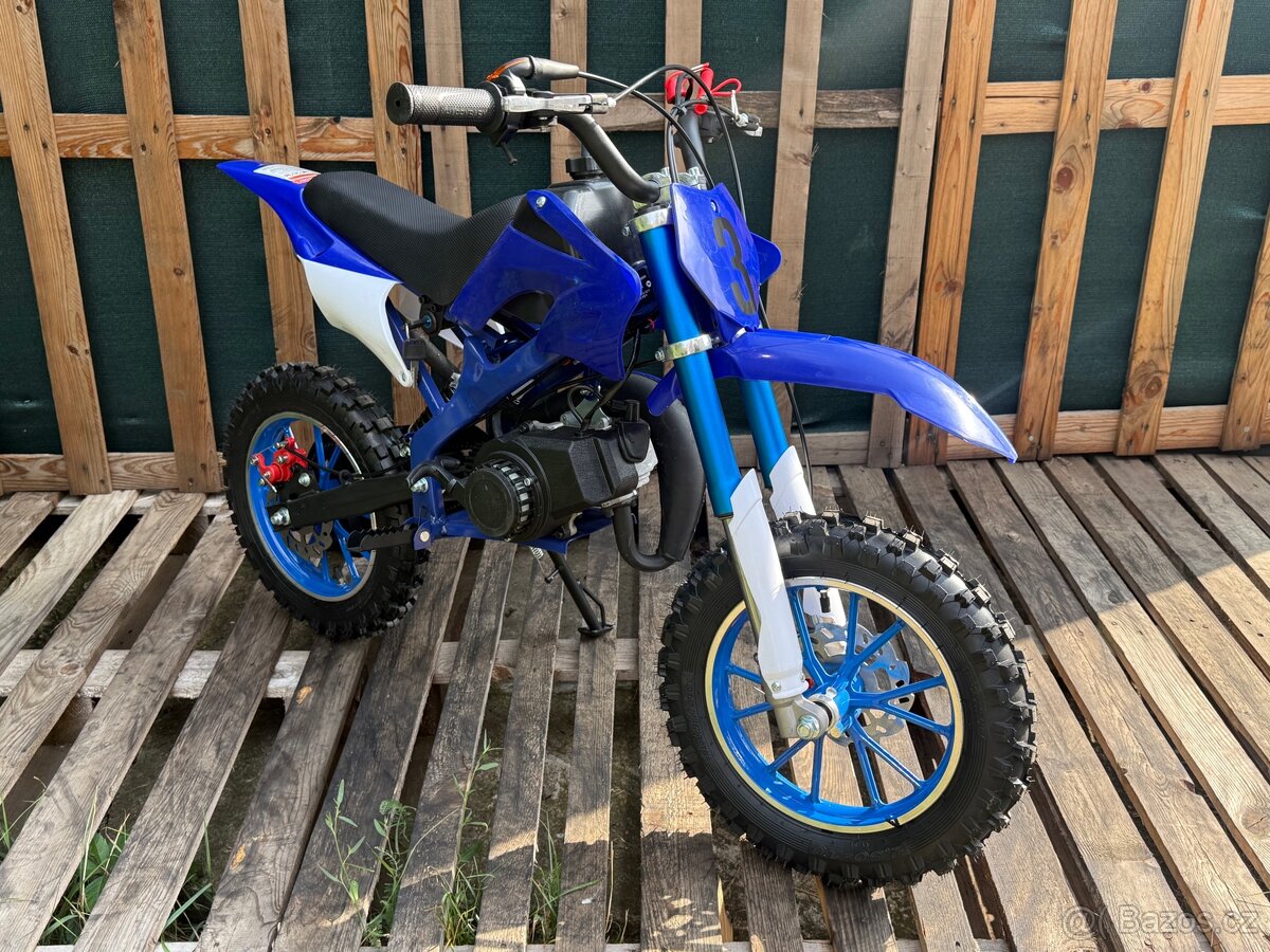 Minicross 49ccm2T modrý C016