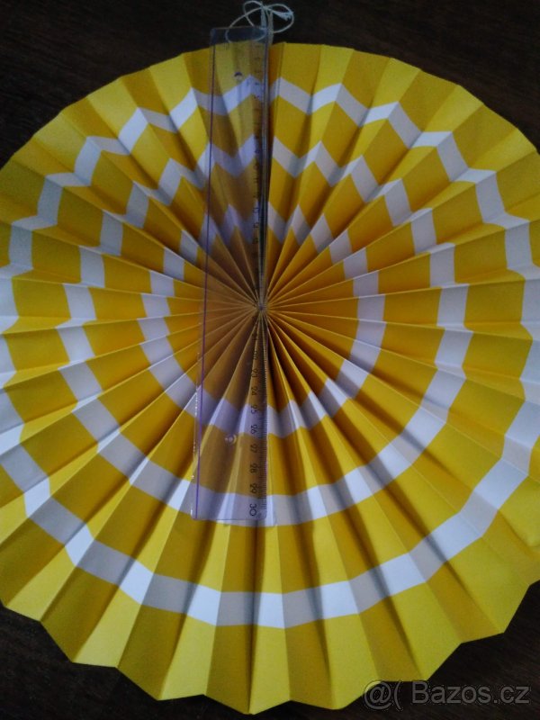 Rozety žluté (s bílým pruhem) (2ks) - 3