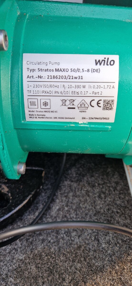 Elektronické oběhové čerpadlo Wilo Stratos MAXO 50/0,5-8
- 3