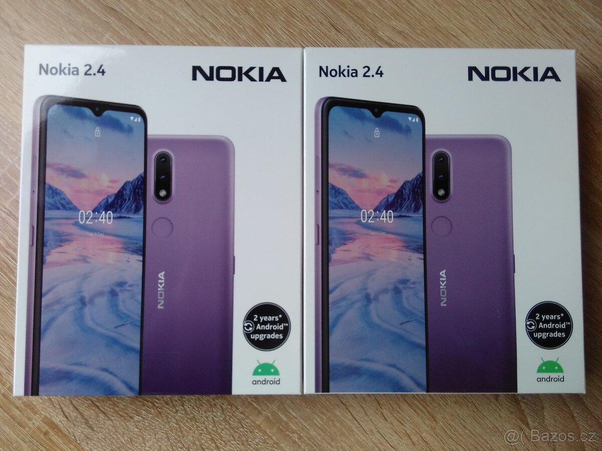 Nokia 2.4, dual SIM, 3,5 mm jack, šedá. - 3