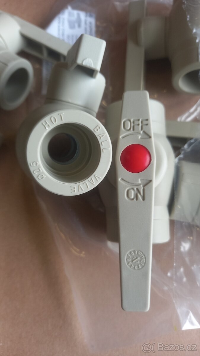 PPR kulový kohout plastový 25mm (Nové) - 3