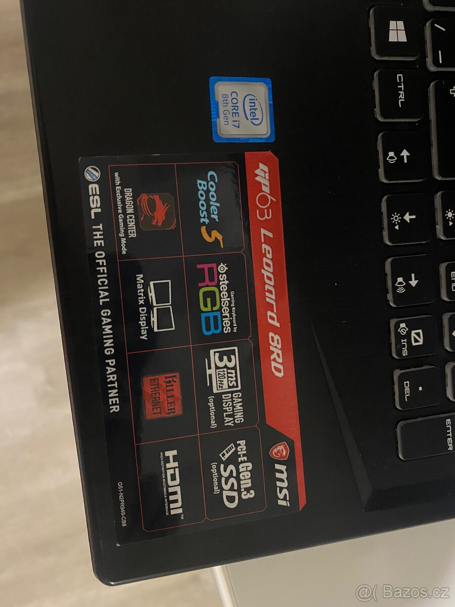 Herní notebook MSI GP63 Leopard 8RD-685CZ - 3