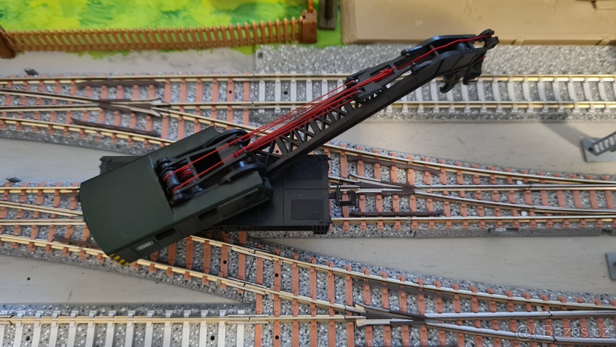 Vláčky N - vagón - modelová železnice, jeřáb - 3