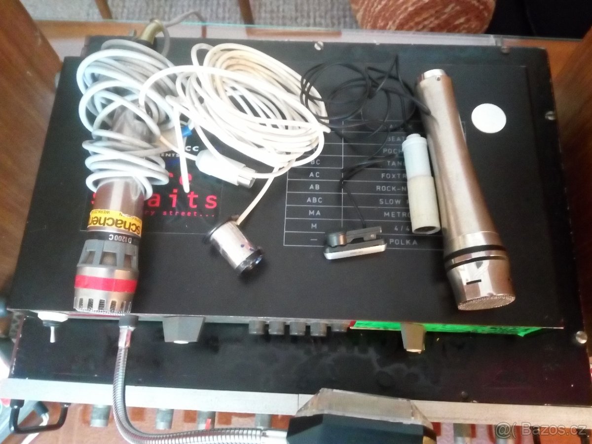 Bedny,zesilovač,mikrofony po harmonikáři - 3