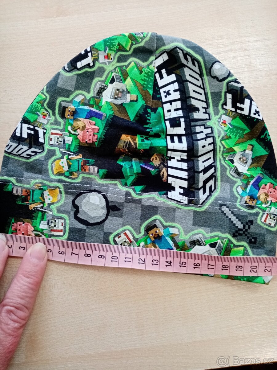 Čepice minecraft nová 43cm - 3