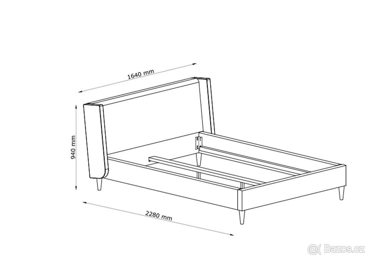 Dvoulůžková postel JYSK - 3