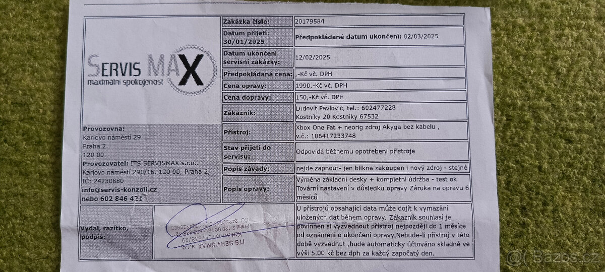 Xbox one 500gb + kinect, po servisu. - 3