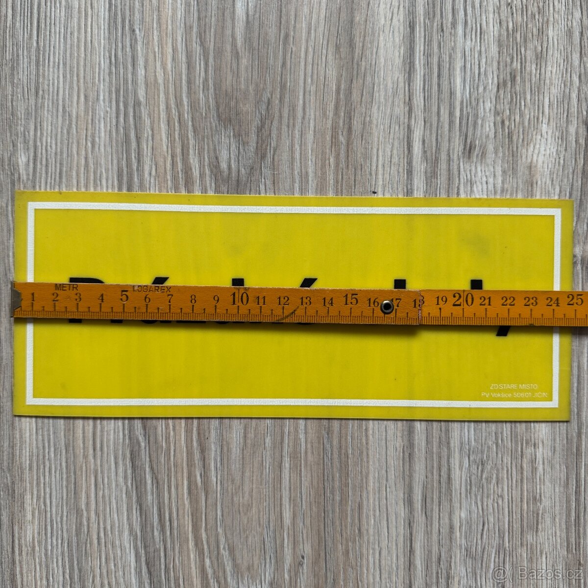 Plastová cedule PRÁZDNÉ OBALY - 3