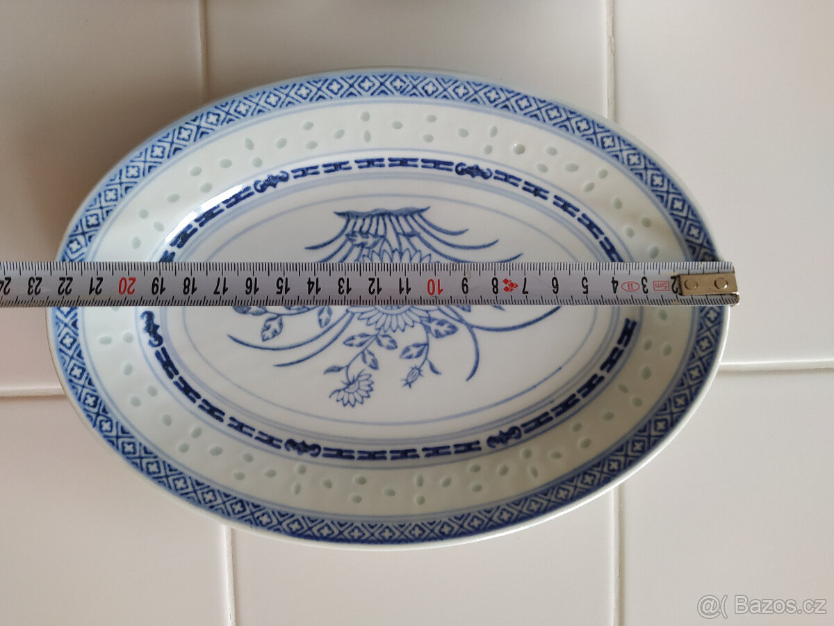 Porcelánový talířek, miska a lžíce - 3