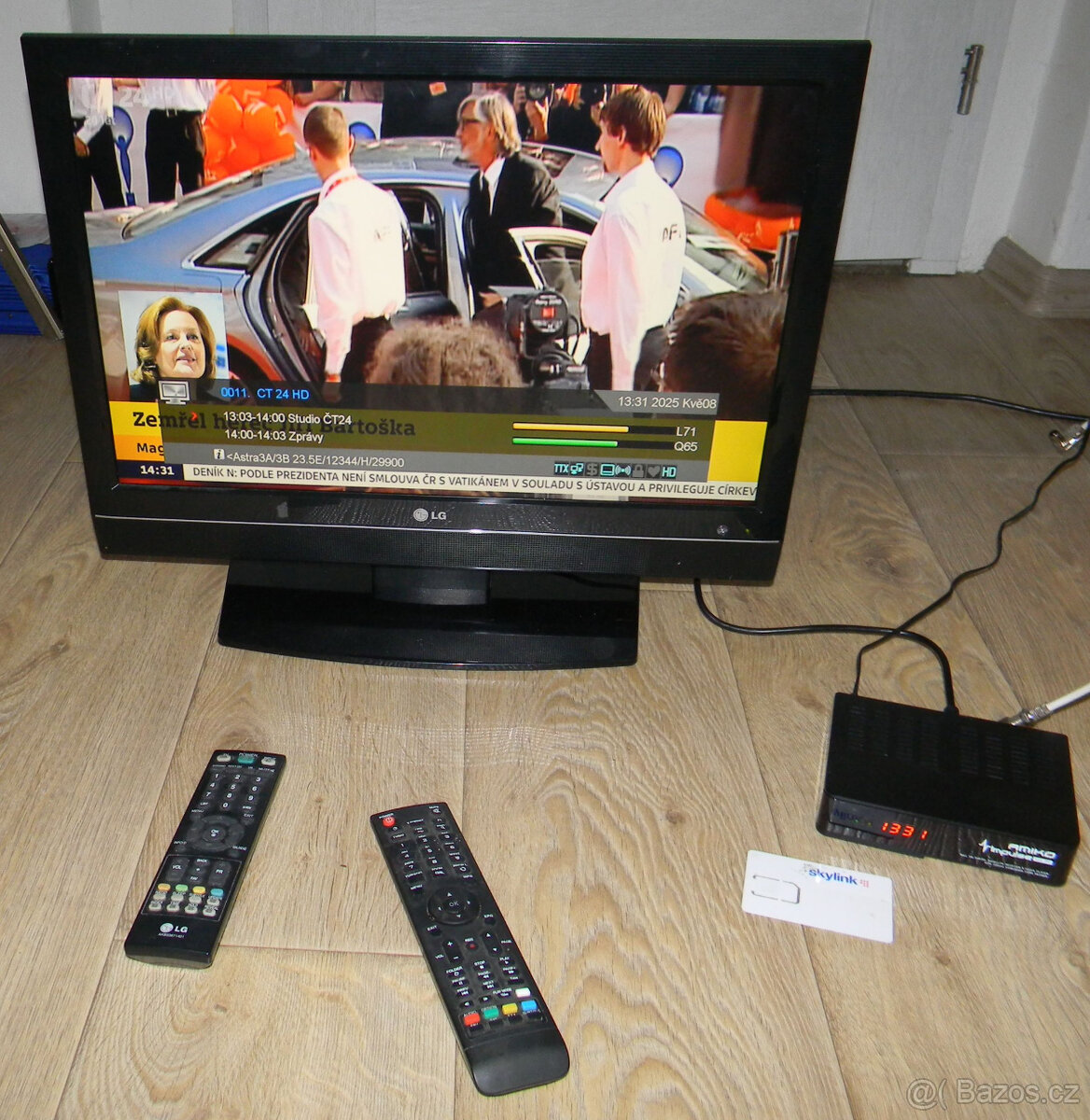 LCD Televize LG + 2ks Satelitní přijímač, Skylink karta - 3