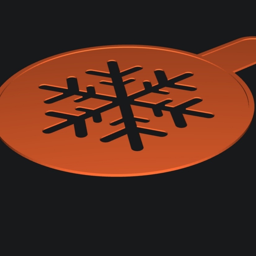 Vánoční šablony na kávu – 3D tisk - 3