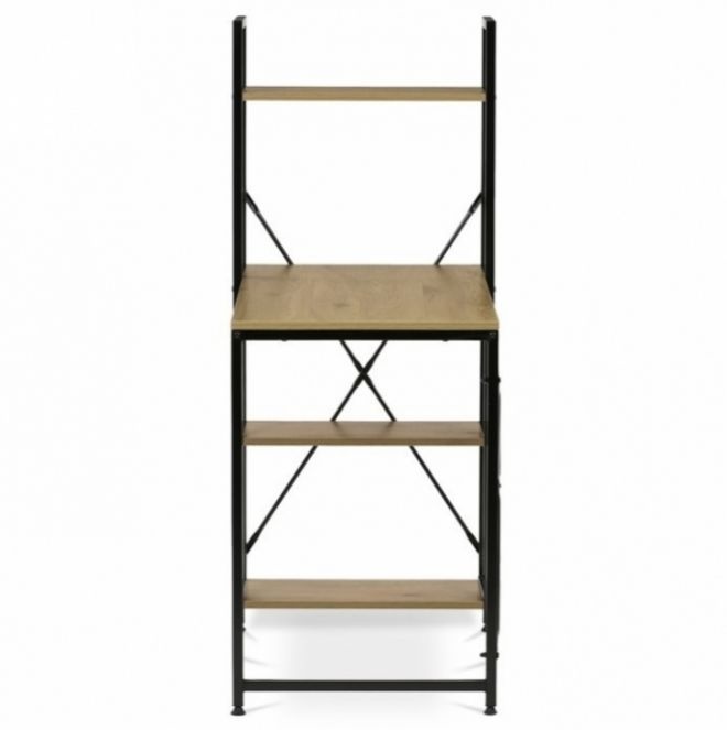 Psací stůl podpořený regálem v dubovém či vintage stylu - 3