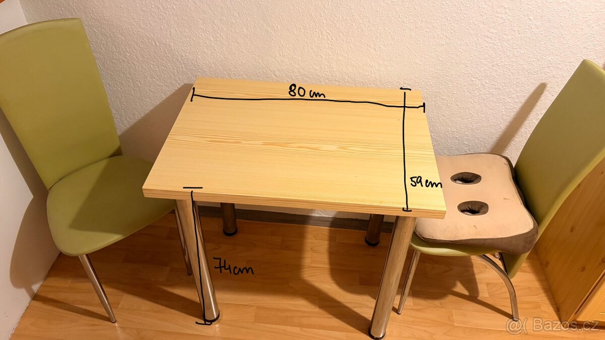 Jídelní stůl + 3 židle - 3