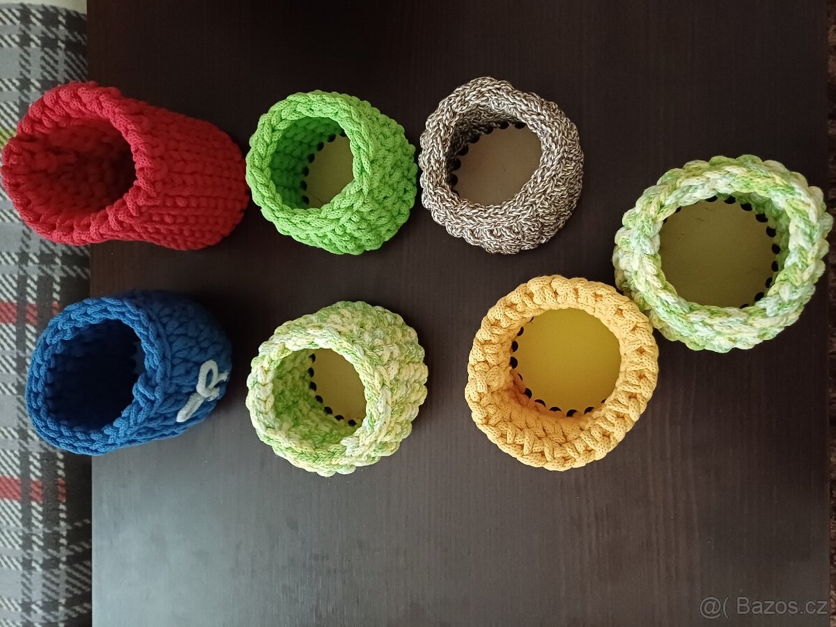 Háčkované košíky - 3