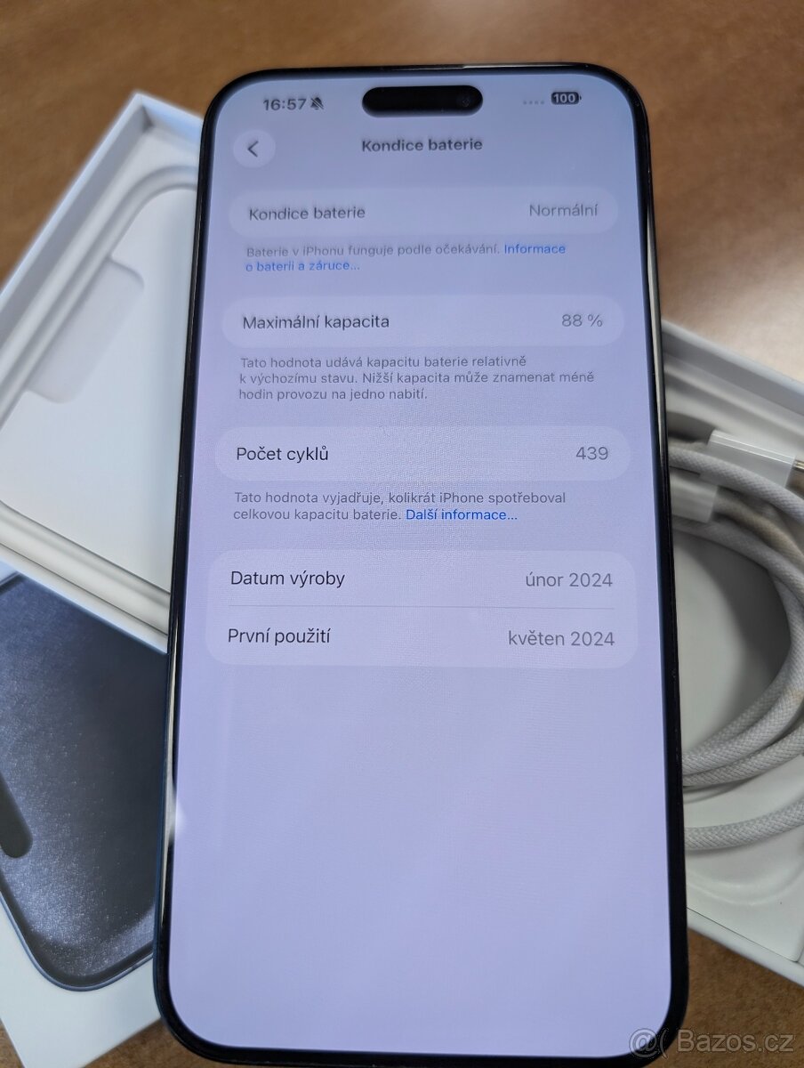 iPhone 15 Pro Max 256GB modrý titan - 3