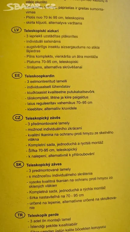 Teleskopická lamelová dveřní síť proti hmyzu - 3