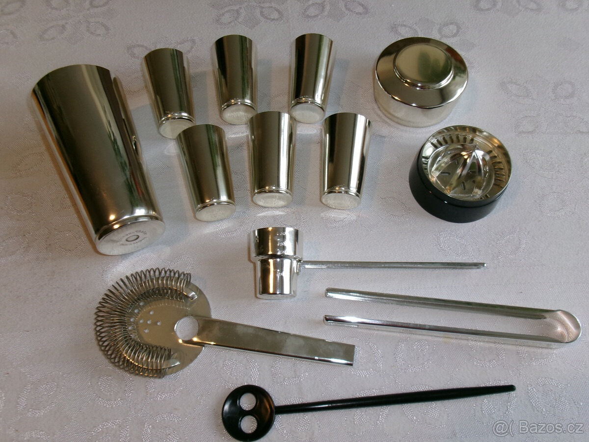 Retro šejkr shaker, barmanská sada - 3