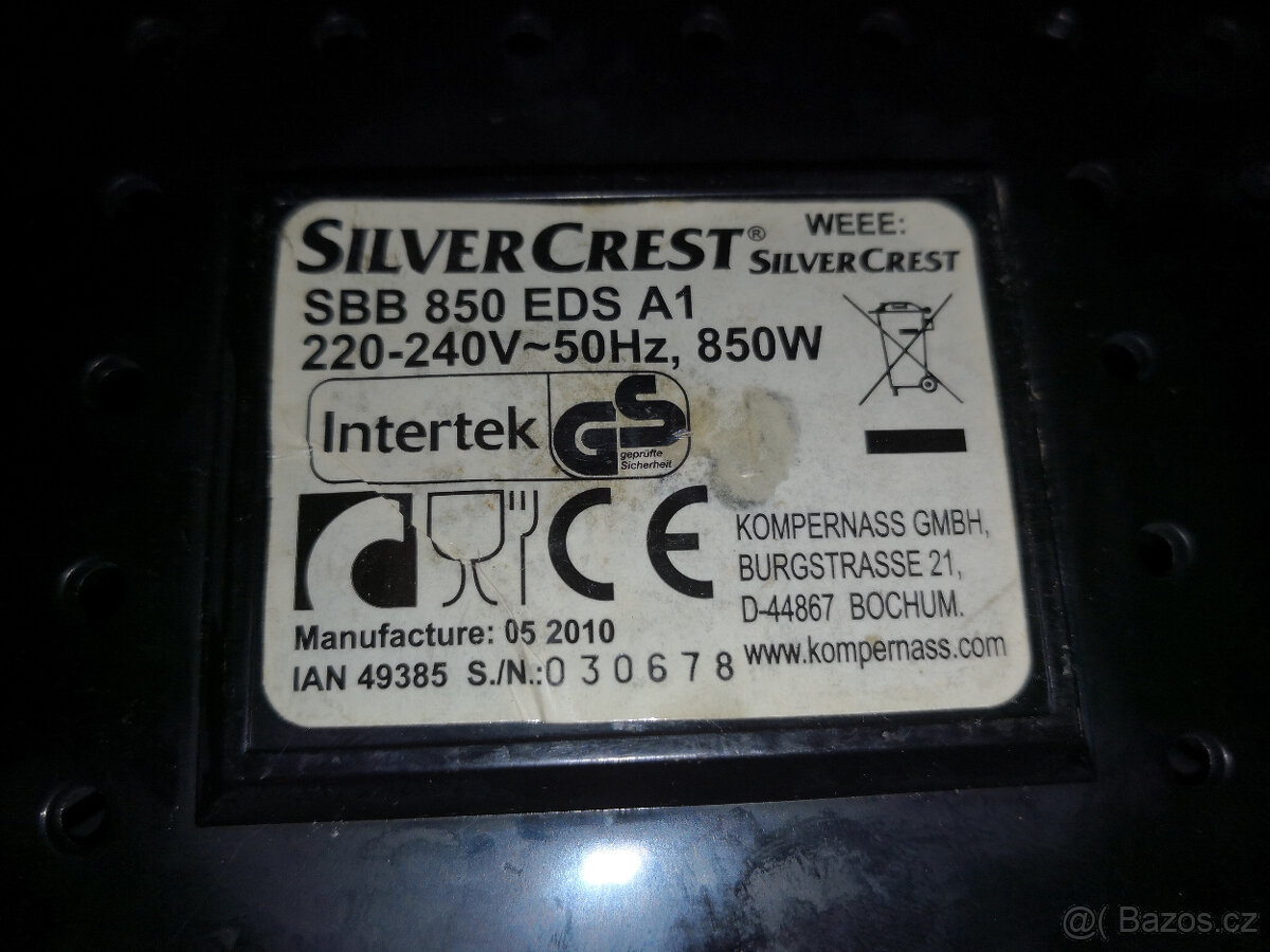 Domácí pekárna SilverCrest SBB 850 EDS A1 - 3